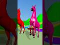 The Transformation of a Single Horse into Five Colorful Horses