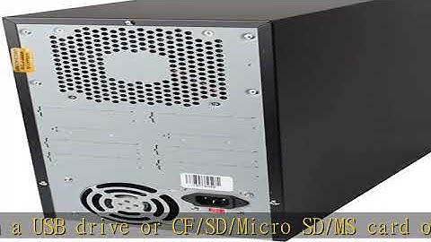 EZ DUPE 1 to 4 Media Mirror Plus Duplicator - Flash Media (SD CF USB) & Disc (DVD CD) to 1 Media /