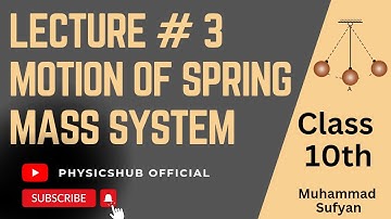Lec.#3 || Motion of Spring Mass System || Class 10th || SHM & Waves || Physicshub official M.sufyan