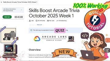 Skills Boost Arcade Trivia October 2025 Week 1 | Quiz | #qwiklabs #arcade_facilitator