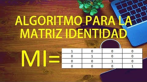 Algoritmo para la matriz identidad | Algoritmo de la MATRIZ IDENTIDAD Pseudocódigo y MatLab