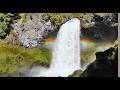 Infinite Relax: 10 Hours Magical Waterfall & Rainbow 🌈🌊 | 4K 60FPS Nature Sounds ✨