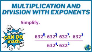 Multiplication and Division With Exponents