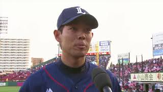 2018年5月5日 埼玉西武・秋山選手ヒーローインタビュー