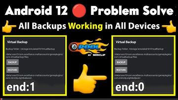 Virtual backup end 1 problem solve | Backup not working in Android 12 | Virtual backup by kaif