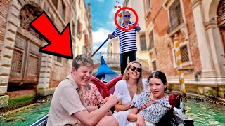 SURPRISING THEM WITH A GONDOLA RIDE in Venice Italy!