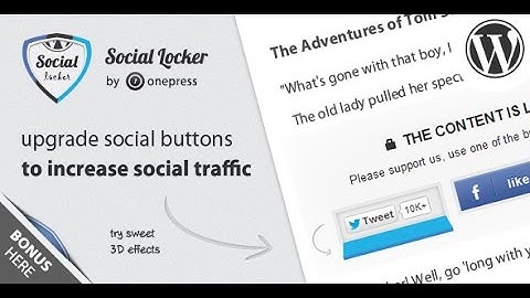 One Press Social Locker for Wordpress