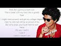 Bruno mars   the lazy song   lyric song