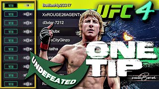 UFC 4 Learn 1 SECRET Tip To Win Championship Ranked Fights | How I Went Undefeated ON LINE in (OWC)