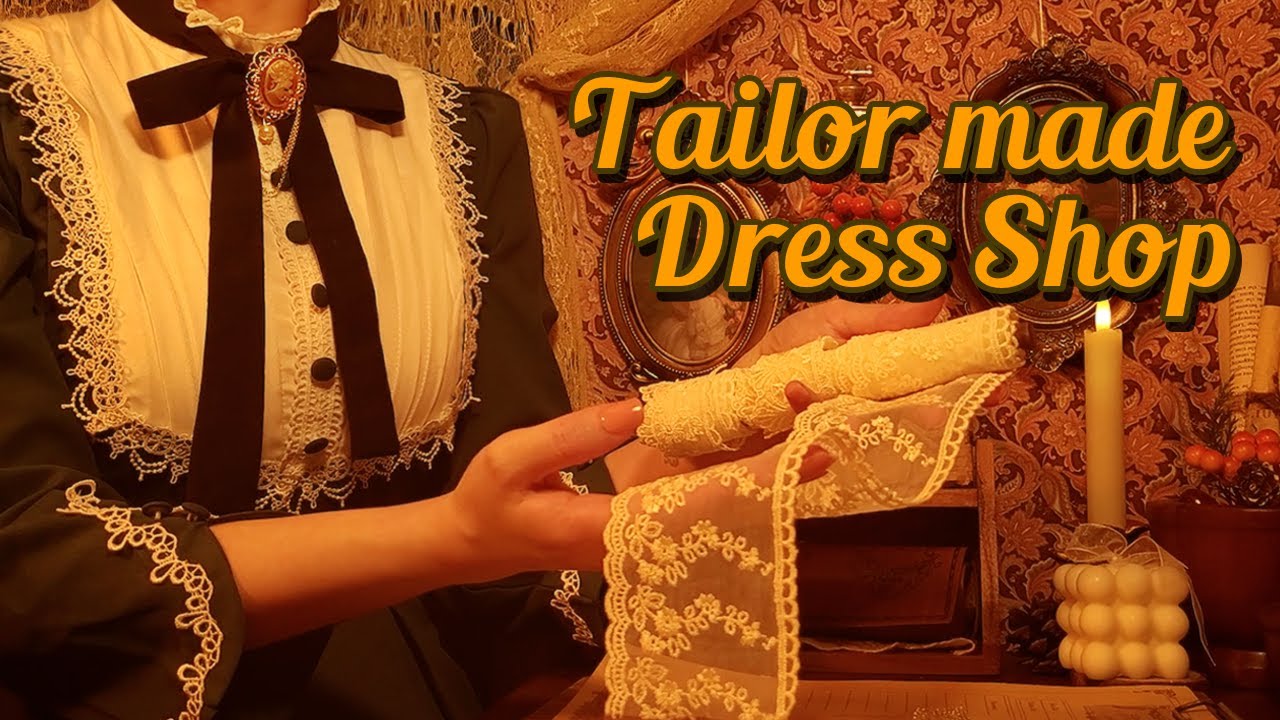 ASMR | 왕실 무도회를 위한 맞춤 드레스샵🧵치수.바느질.재단 | 롤플레이 한국어 속삭임