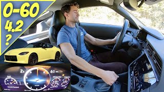 2023 Nissan Z Performance Manual 0-60 Test, Launch Control and Flat Foot Shifting