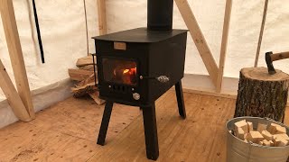 WoodsmanXL Wood Stove is the Best Glamping Stove