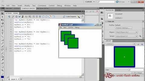 addchild AS3 (ActionScript) - добавление экземпляров на сцену