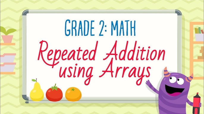 repeated addition using arrays 2nd grade math kids academy youtube