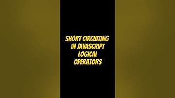 Short circuiting in logical operators - Javascript