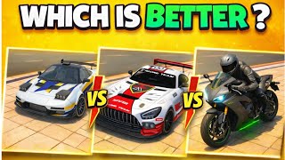 3 Game 1 Video 😱 Mobil vs Motor vs Simulator | Gameplay Aksi Ekstrem 🔥 Tantangan Dunia Terbuka screenshot 3