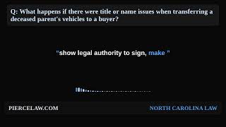 What Happens if There Are Title or Name Issues? | NC