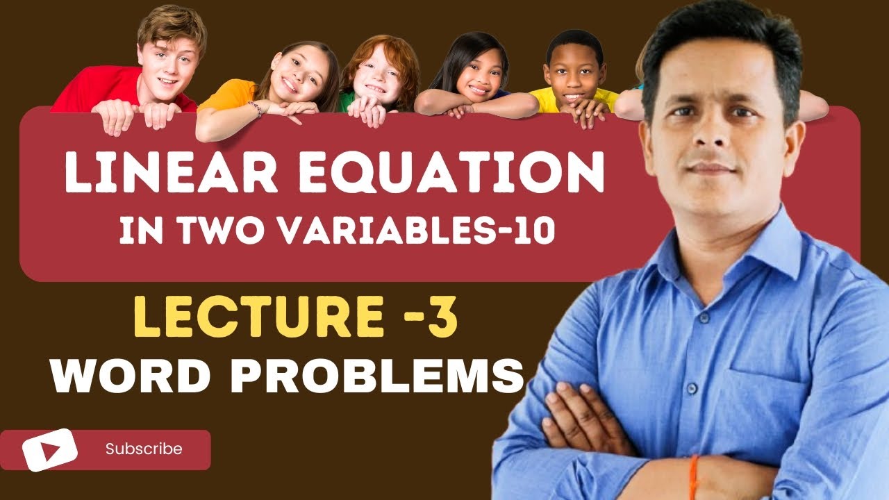 Linear equations in two variables|class-10|important word problems|word ...