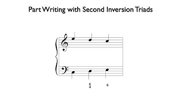 Part Writing with Second Inversion Triads