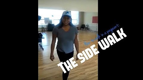 How to Walk in a Pageant: Side Walk Horizontal Stage with Teresa J Alvarez