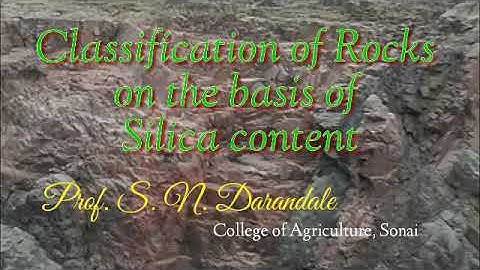 Classification of Rocks on the basis of Silica content ICAR JRF MCAER exam
