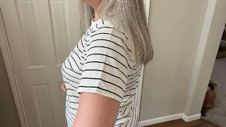 Flattering basic tee in XL - love the fit and quality! | Jescakoo Womens Tops Summer Short Sleeve Ri