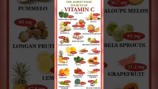 Best foods for vitamin C Vitamin C foods Super foods for vitamin C #vitaminc #shorts