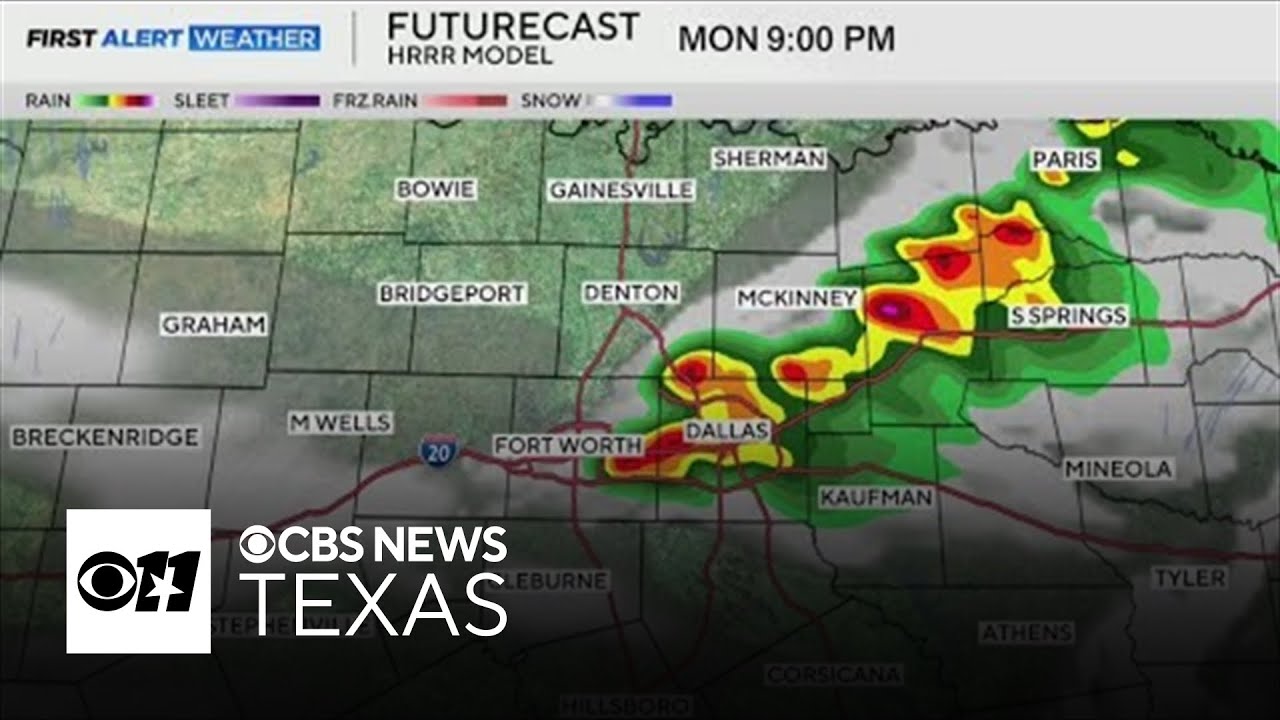 Slight storm risk in North Texas Monday night before severe storms ...