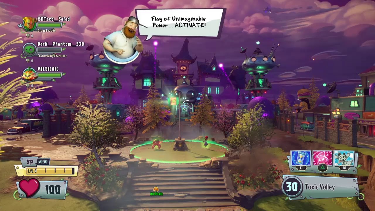 Plants vs Zombies Garden Warfare 2 turf takeover with friends pt 3 ...