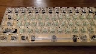 Finished Putting Hyekit Crystal Clear Keycaps on Drop Carina Keyboard | Amazon Finds