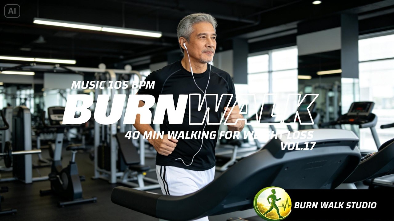 FAT BURNING WALKING MUSIC 105 BPM | 40 MIN WALKING FOR WEIGHT LOSS | VOL 17