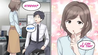 ［Manga dub］Kissing reduces stress and is an effective way to reduce stress［RomCom］