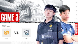 RRQ HOSHI vs EVOS GLORY | Regular Season Week 3 Day 2 | Game 3 | #MPLIDS13