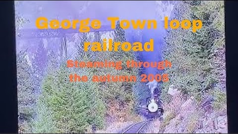 George Town Loop Railroad 12: Steaming through the autumn colors in 2005