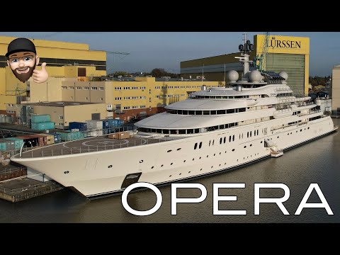 Yacht OPERA under work - Lürssen shipyard