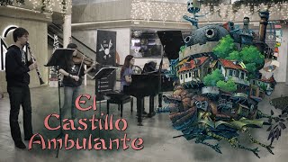 Video thumbnail of "Howl's Movig Castle 🎹 El Castillo Ambulante 🎻 Merry go round of Life (Piano Violin & Clarinet Cover)"