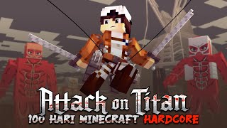 100 Hari di Minecraft ATTACK ON TITANS  [ HARDCORE ] screenshot 3