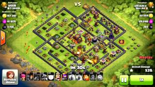 Clash of clan | Th9 Titan attacks . 1 and 2 stars strategy and a fail !