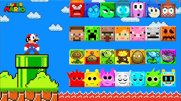 Super Mario Bros., But There Are More Custom Blocks Collections (ALL EPISODES)