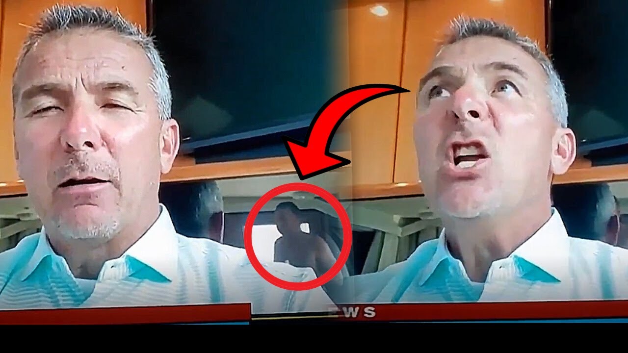 FUNNY] Urban Meyer Loses It When A Shirtless Man Interrupts His Live Stream  - YouTube