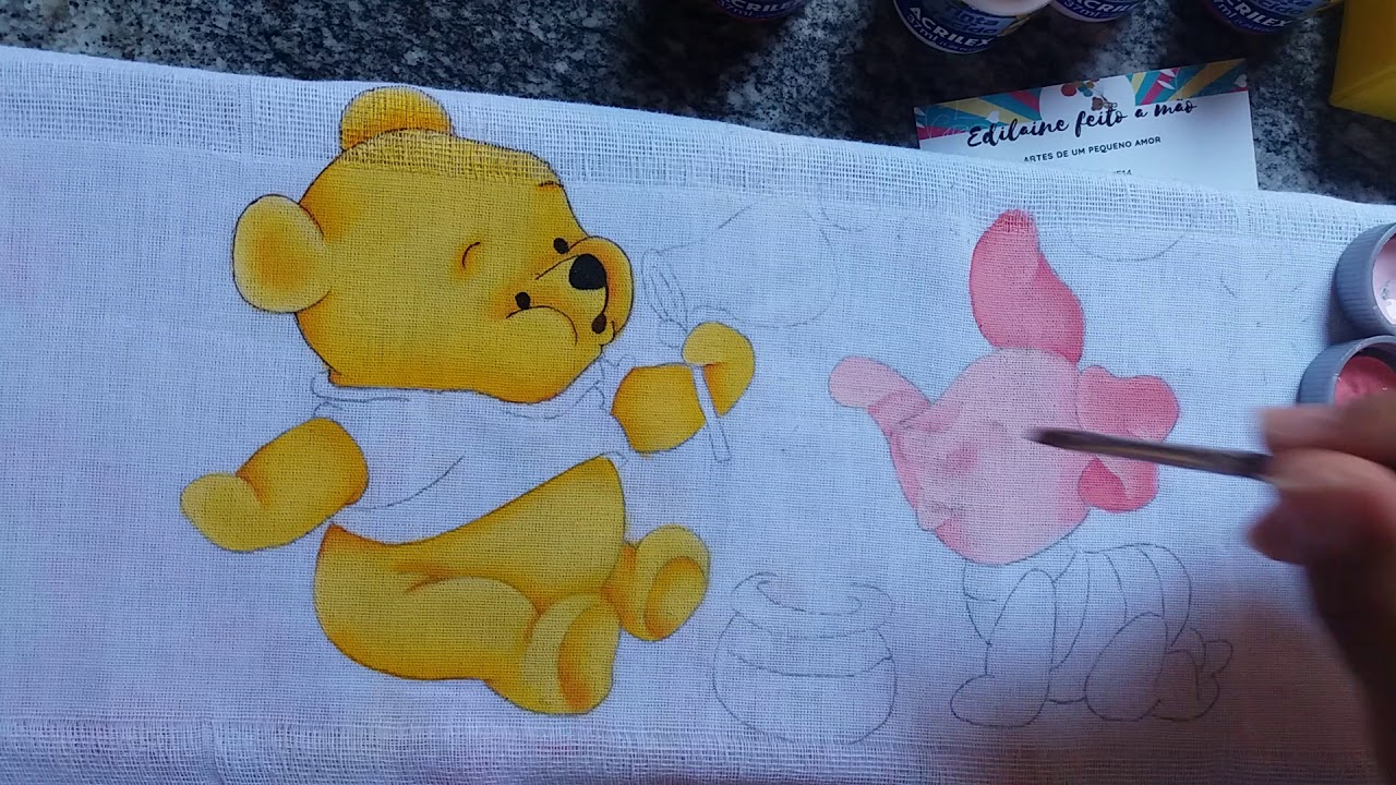 Como pintar o Leitão especial ursinho pooh