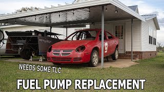 Getting Our Dodge Neon Racecar Ready to Race Again | Fuel Pump Replacement