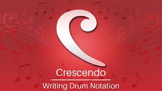 Writing Drum Notation | Crescendo Music Notation Software Tutorial