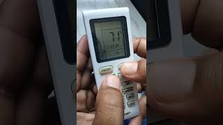 merubah farenheid ke celcius di remot sharp