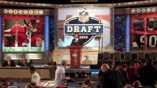 Firing Up The Crowd At 2010 NFL Draft