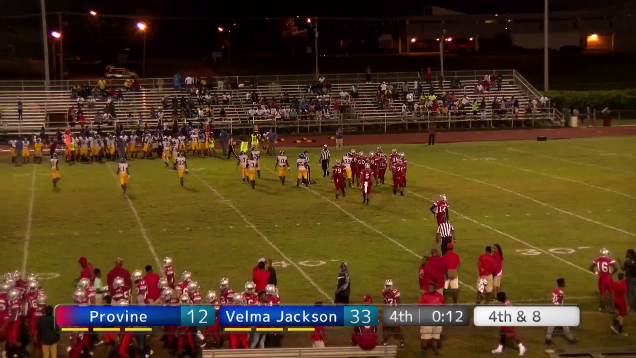 Provine vs Velma Jackson Football Game YouTube