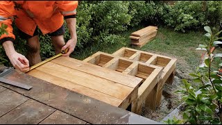 Custom Timber Stairs Build Timelapse