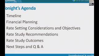 Proposed FY 2022 - 2024 Water Rates Webinar by SaveWaterSB 51 views 3 years ago 43 minutes