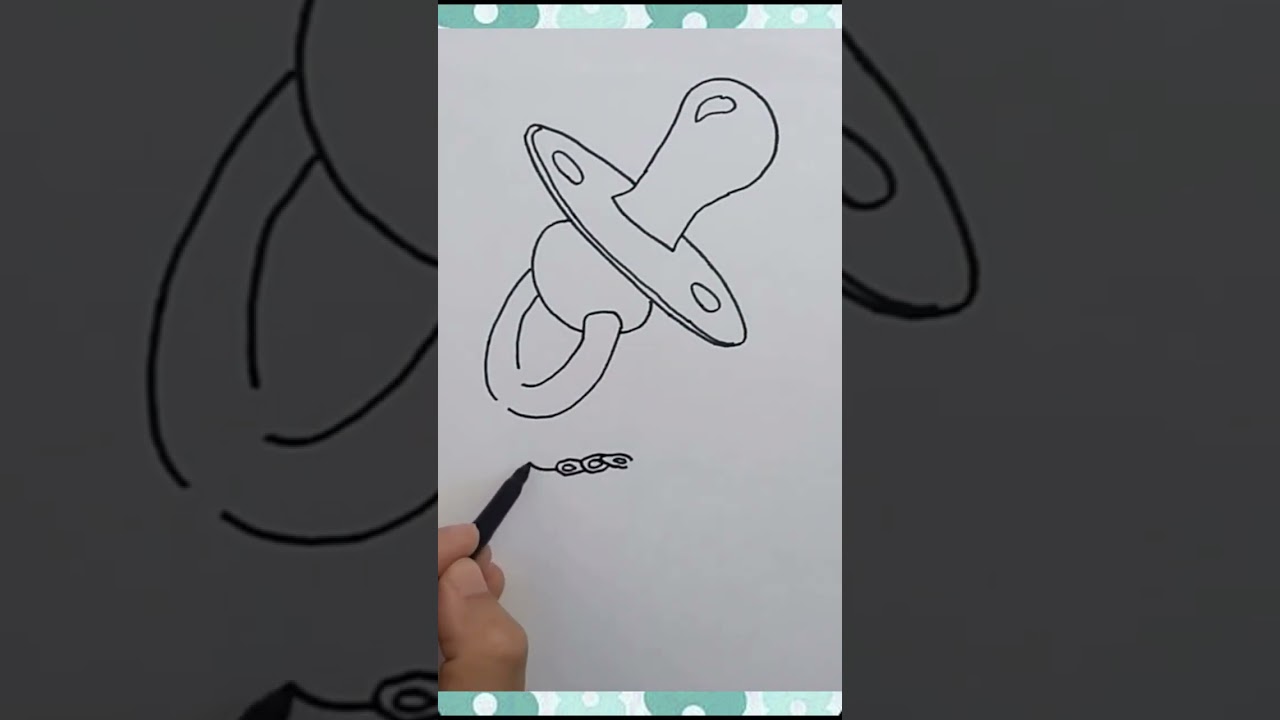 How to Draw a Pacifier Learn to Draw 