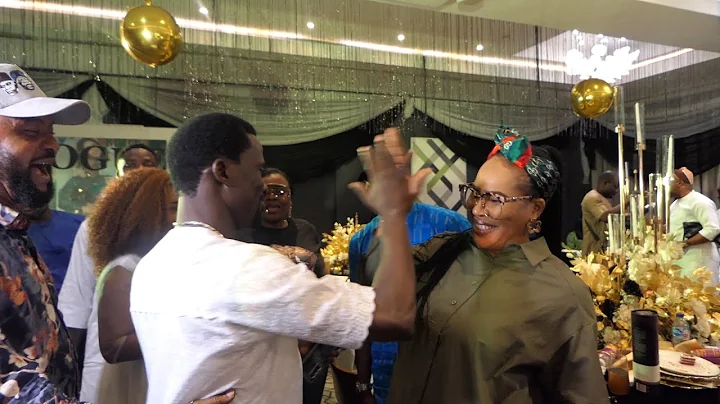 SEE HOW FATHIA BALOGUN GIVE HUG TO MALAIKA AS HE STORM IN AT K1 DE ULTIMATE BIRTHDAY PARTY